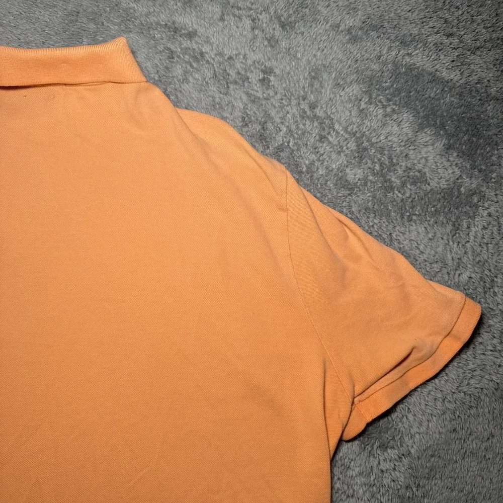 Polo Ralph Lauren Men's XL Classic Fit Orange Shirt Sleeve Shirt Green Pony Polo